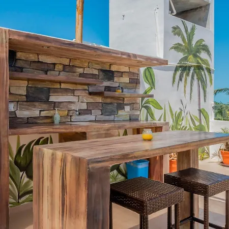 Penthouse Apartments Private Roof Pool 200M To Beach Chicxulub Exterior photo